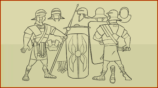 Roman Armour as used in Friends and Heroes