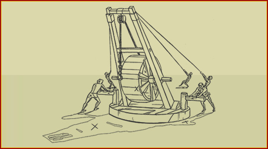 Roman Harbour Crane
