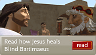 Jesus heals Blind Bartimaeus