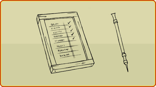 Roman Tablet and Stylus