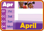 April calendar