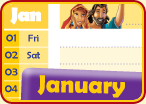 January calendar