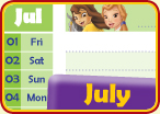 July calendar