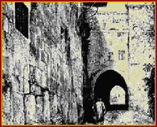 Jerusalem's Via Delarosa - www.BiblePictureGallery.com