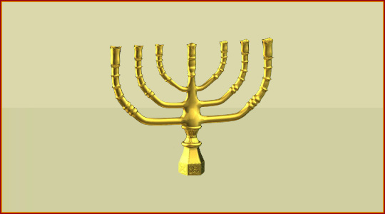 Golden Menorah